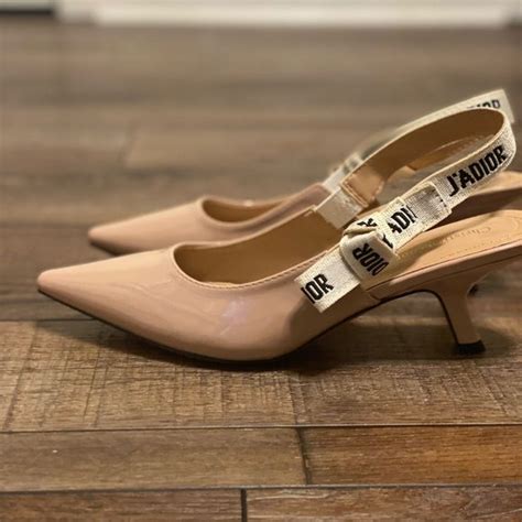 dior slingback wedding shoes|jadior kitten heels.